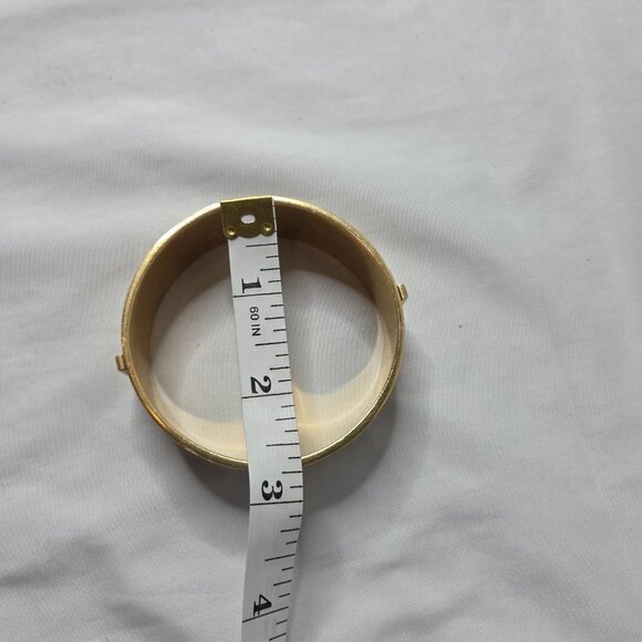 Marc By Marc Jacobs Enamel Owl Bracelet Gold Bangle - Picture 2 of 5